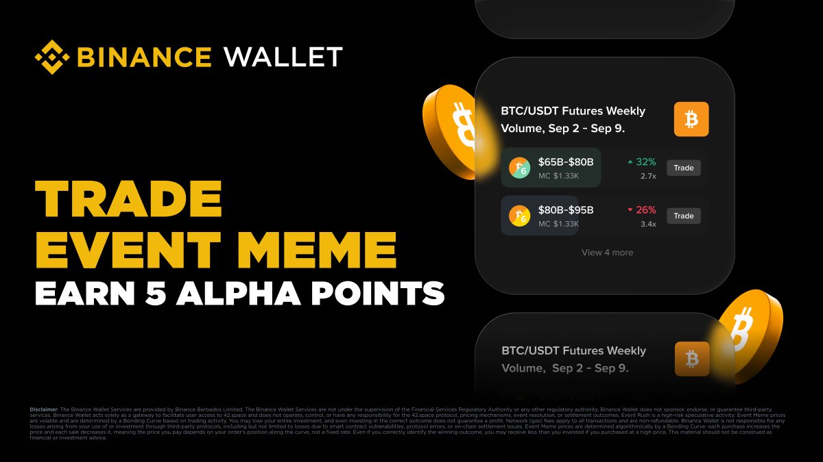 Please get ready to claim the Binance Alpha airdrop and trade today at 7:00 (UTC). Users with at least 235 Binance Alpha Points can claim the token on a first-come, first-served basis until the airdrop pool is fully distributed or the airdrop event expires. Further details will be announced soon. Pl